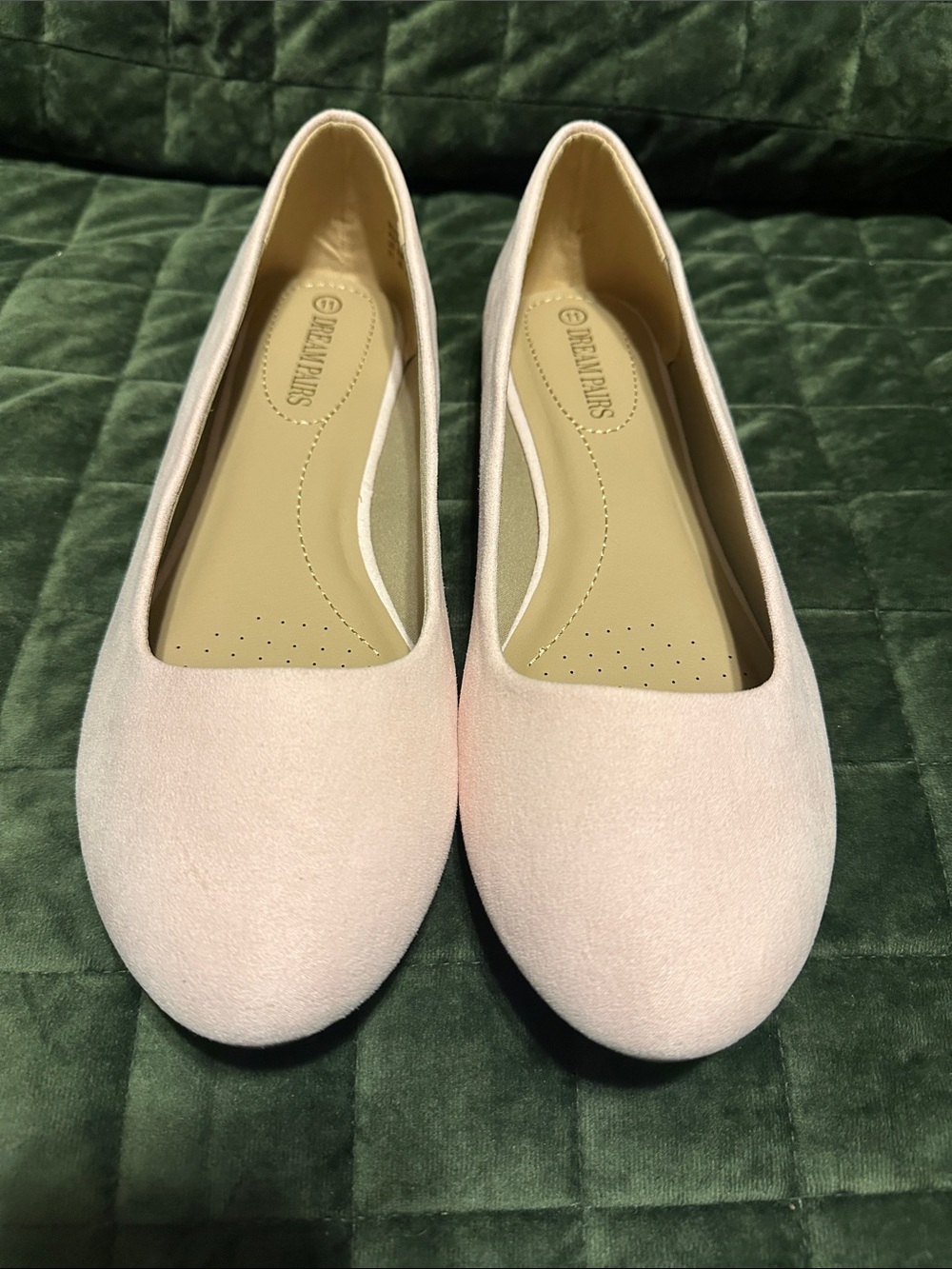 Dream Pairs Pale Pink Slip-On Ballet Flats
